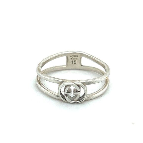 Gucci Estate Ladies Heart Ring Size 7 Sterling Silver G16 - Picture 1 of 7